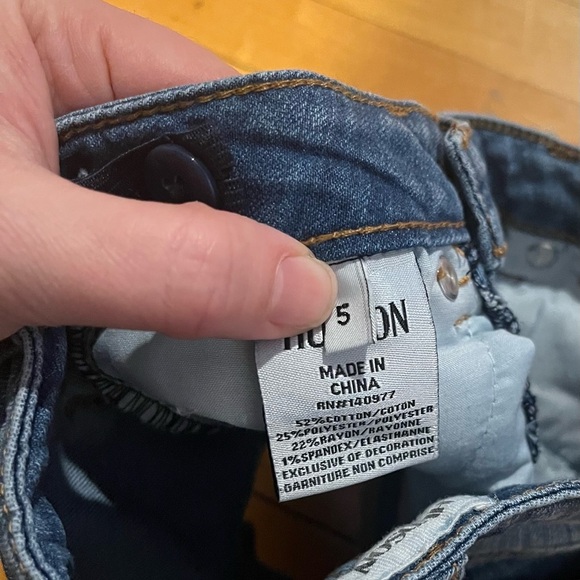 Little Girl Hudson Denim Shorts - Picture 3 of 3